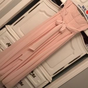 Blush bill levkoff bridesmaid dress